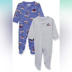 Amazon Essentials Snug-Fit Cotton Footed Sleeper Pajamas 6 month